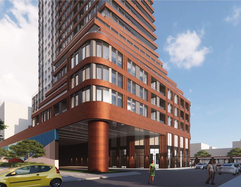 1149-1153 Queen Street W Building Rendering Main Entrance