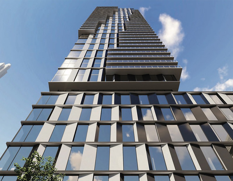 5051 Yonge Street Building Rendering View from Street Looking Up