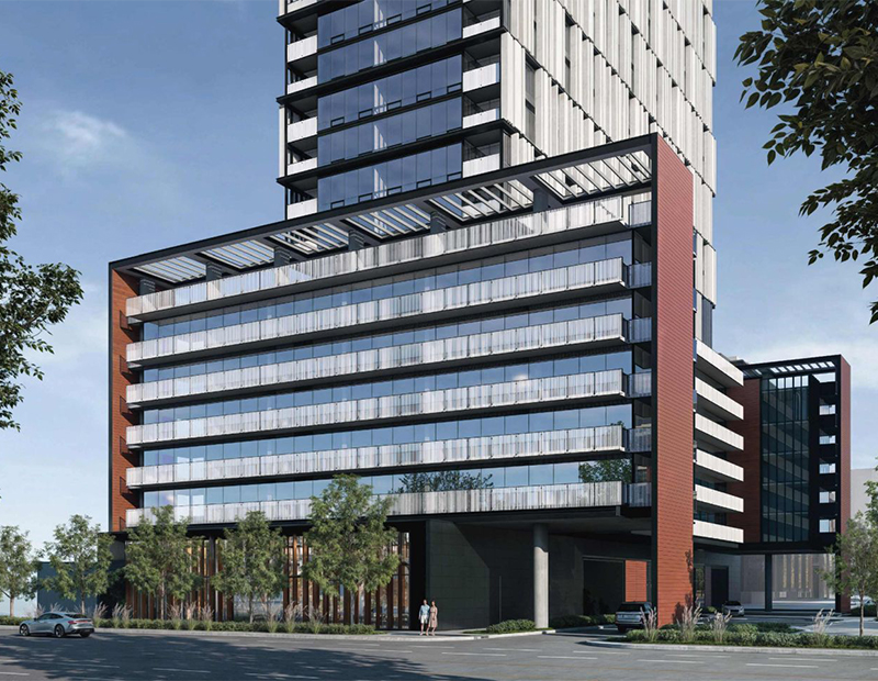 2912-2926 Sheppard Avenue E Rendering of Exterior Main Entrance