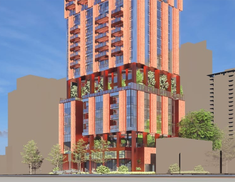 36-40 Avondale Avenue Rendering of Exterior Main Entrance